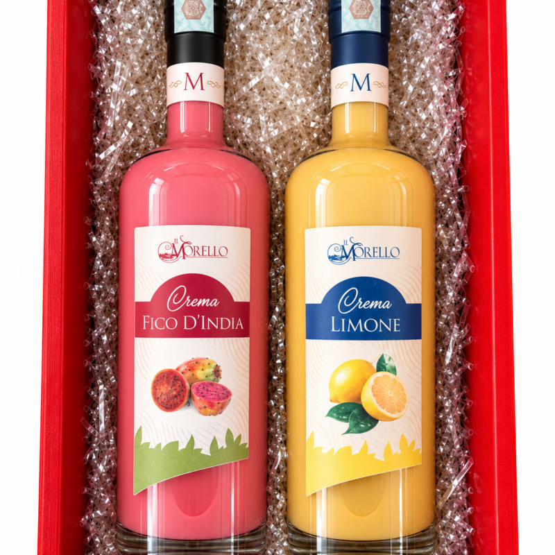 Confezione regalo "Pompeo" -Crema Fico d'india & Crema Limone-