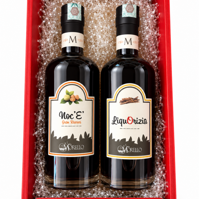 Confezione regalo "Nero d'Autore" -Noc'è Gran Riserva & LiquOrizia-