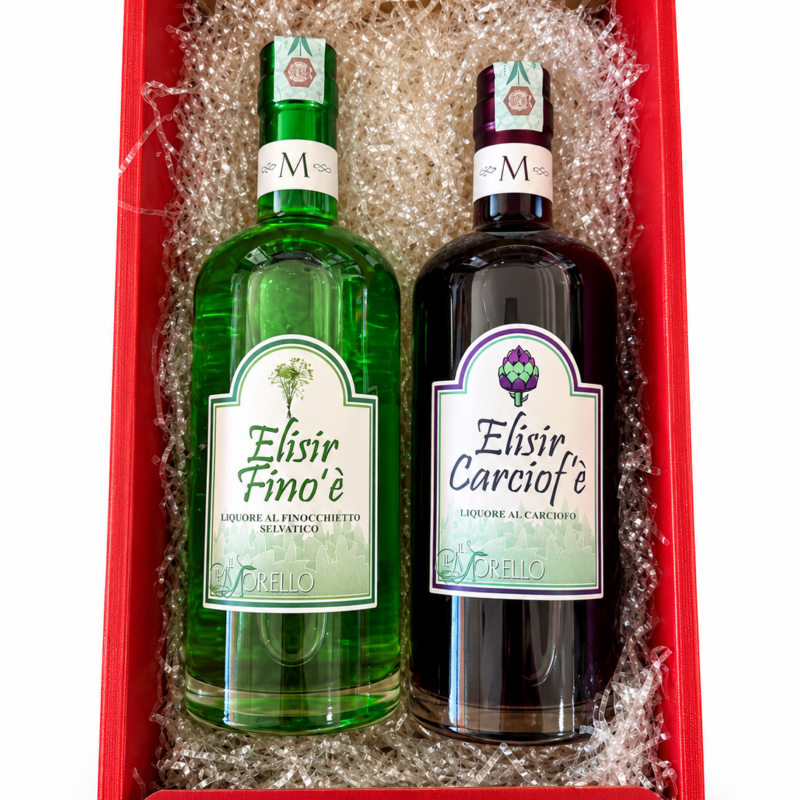 Confezione regalo "Essenze della Terra" -Elisir Finò'è & Elisir Carciof'è-