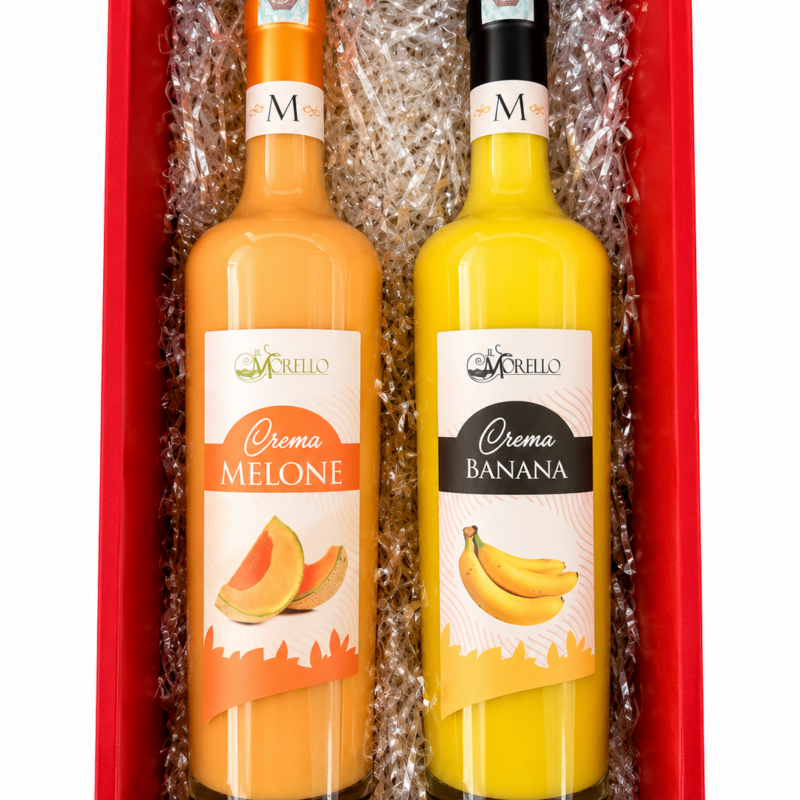 Confezione regalo "Leopold" -Crema Banana & Crema Melone-
